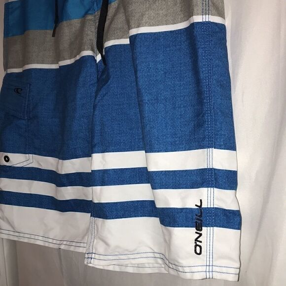 O'Neill Men's Swimwear Multicolor Stripes Single Pocket Surf/Boardshorts Size 28 - Picture 3 of 8